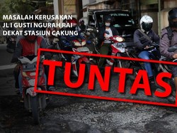 Before-after Perbaikan Jl I Gusti Ngurah Rai Dekat Stasiun Cakung