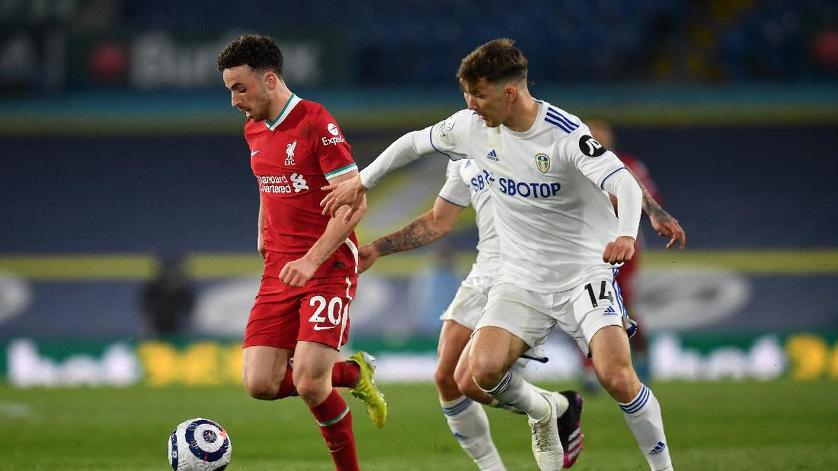 Leeds United vs Liverpool tuntas sama kuat. (Foto: Getty Images/Pool)