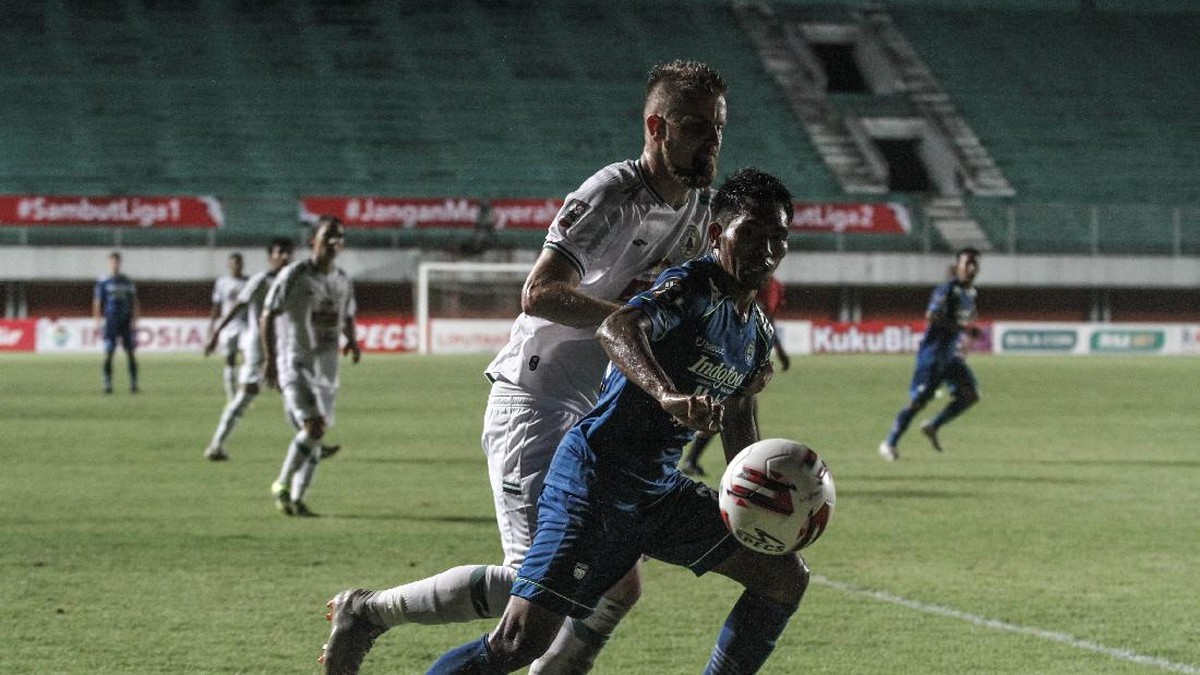 Persib Bandung lolos ke final Piala Menpora 2021 dan akan menantang Persija Jakarta. (Foto: ANTARA FOTO/Hendra Nurdiyansyah)