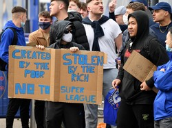 European Super League dideklarasikan pada Senin (19/4/2021). Kompetisi ini digagas 12 tim elit Eropa, dengan enam di antaranya tim Big Six Premier League. (Foto: Getty Images/Mike Hewitt)