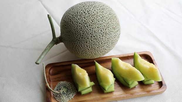 Japanese muskmelons are pictured at Mono Farm in Putrajaya, Malaysia April 8, 2021. Picture taken April 8, 2021. REUTERS/Lim Huey Teng