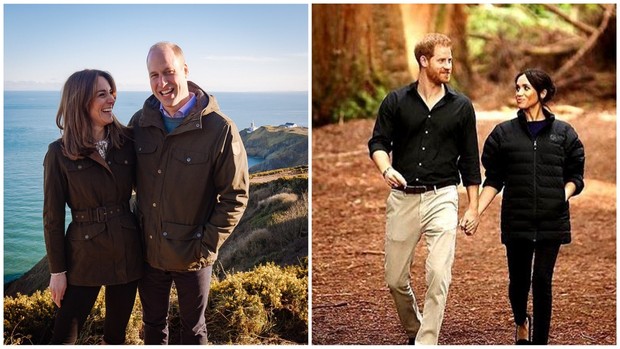 Kate Middleton dan Meghan Markle saat melakukan kegiatan outdoor.