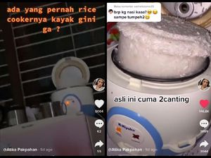 Kocak! Netizen Kaget Lihat Beras yang Dimasaknya Jadi Satu Rice Cooker Penuh