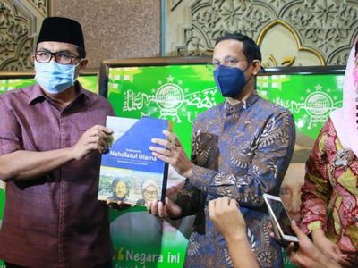 Potret Nadiem Minta Maaf ke NU Usai Heboh Kamus Sejarah