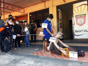 Pembunuhan Bos Wajan Bantul yang Diotaki Istri Direkonstruksi