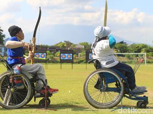 Semangat Atlet Panahan Difabel Tetap Latihan di Bulan Puasa