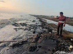 Respons Bupati Cellica soal Tumpahan Minyak di Pantai Karawang