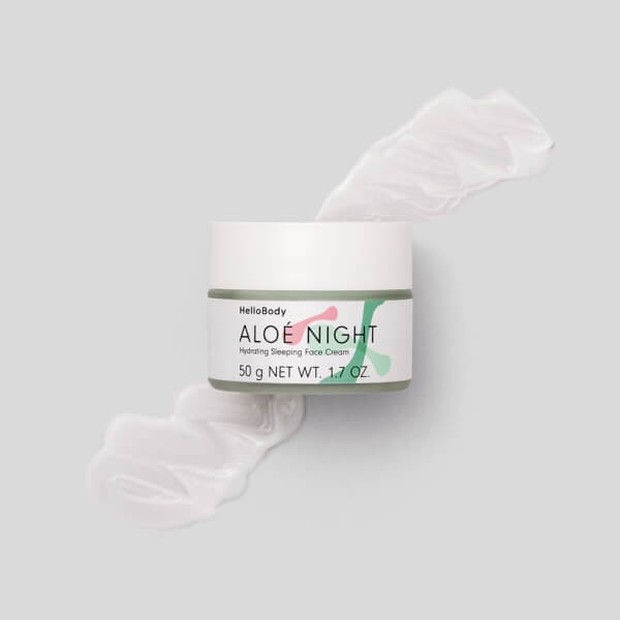 aloe night hydrating sleeping face cream