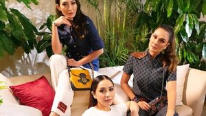 8 Foto Adu Gaya Luna Maya Hingga Nagita Slavina Berbusana Serba Gucci