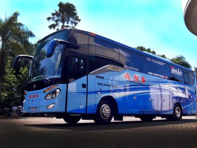 Foto-foto Bus Baru PO ANS, Berkelas Pakai Single Glass