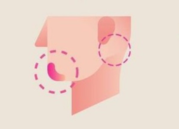 Ilustrasi bagian kulit untuk patch test Foto:pinterest/skinnn222