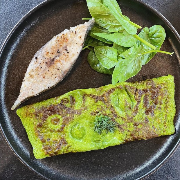 Omeletter Bayam/Sumber/Instagram/ayudiac. Omeletter Bayam.