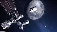 Keren! Penampakan Pangkalan Manusia di Orbit Bulan