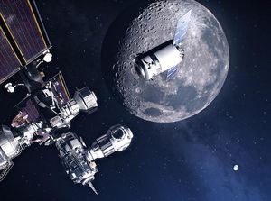 Keren! Penampakan Pangkalan Manusia di Orbit Bulan