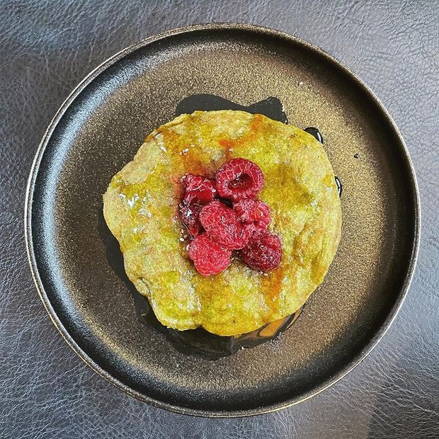 Spinach Oatmeal Pancake/Sumber/Instagram/ayudiac. Spinach Oatmeal Pancake.