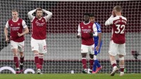 Arsenal nirgelar musim 2020/2021 kemarin. Bahkan musim depan, Arsenal harus absen dari kompetisi antarklub Eropa (AP/John Walton)