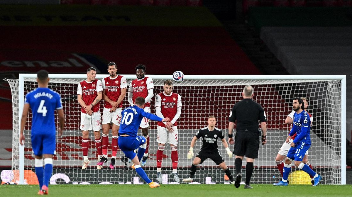 Arsenal vs Everton masih imbang di babak pertama. (Foto: Getty Images/Justin Setterfield)