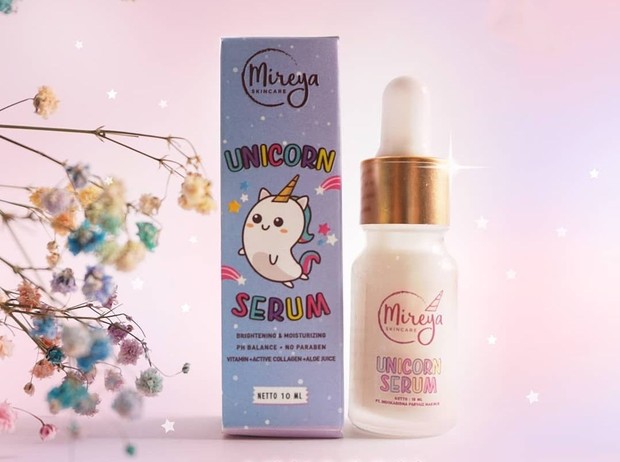 Mireya Unicorn Serum Brightening & Moisturizing/Foto: Instagram.com/mireyacosmetics.official serum pencerah murah