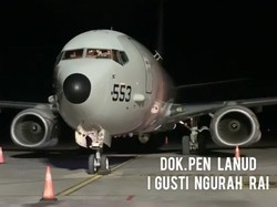 Pesawat P-8 Poseidon AS Sudah Tiba di Bali, Bantu Cari KRI Nanggala-402