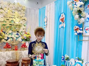 Viral Pesta Pertunangan Unik Bertema Doraemon, Dikira Acara Anak-anak