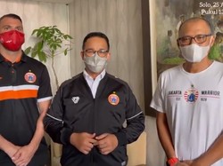 Jelang Persib Vs Persija: Anies Sambangi Skuad Macan Kemayoran