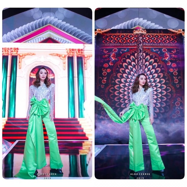 Zaskia Gotix tampil dengan tubuh terlihat jenjang di sebuah acara/instagram.com/zaskia_gotix