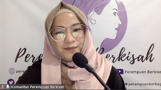 Founder Perempuan Berkisah, Alimah Fauzan S.Ikom