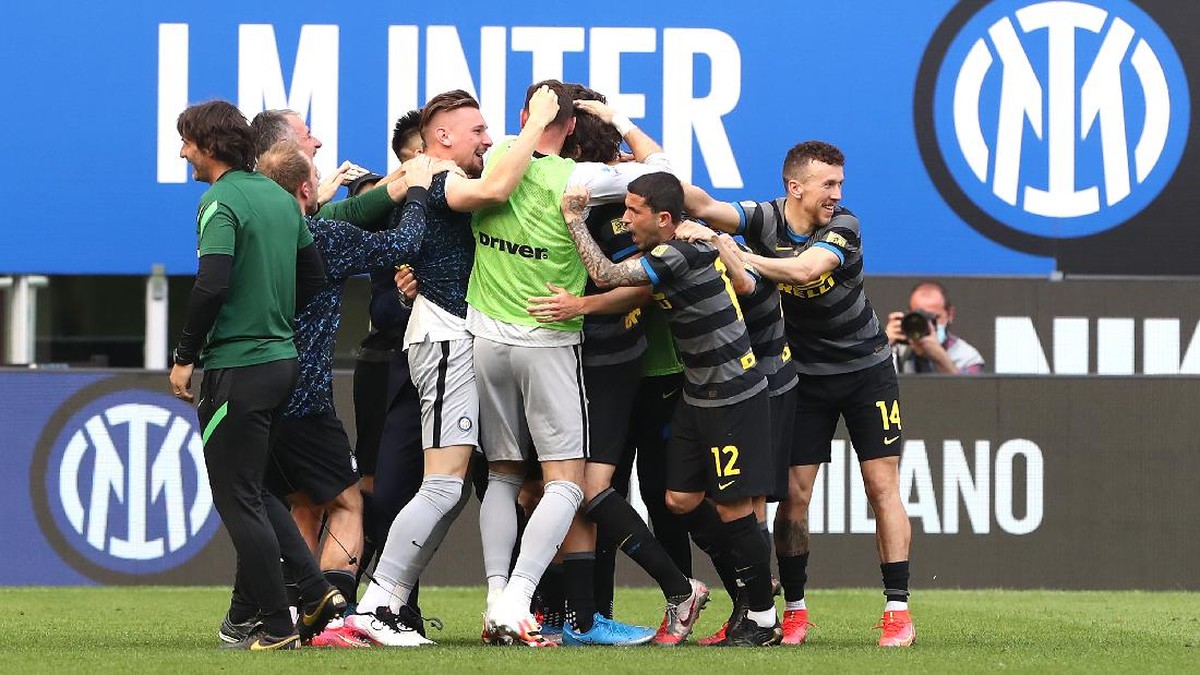 Inter Milan selangkah lebih dekat dengan Scudetto. (Foto: Getty Images/Marco Luzzani)