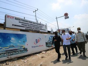 Sempat Dihentikan, Pembangunan Pasar Padalarang Kembali Dilanjutkan