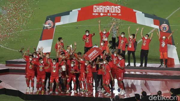 Persija Rayakan Gelar Juara Piala Menpora 2021