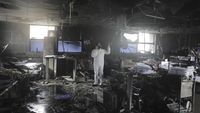 RS India Terbakar, 13 Pasien Corona Tewas
