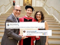 Tajir Melintir, Mark Zuckerberg Masih Dikirimi Makanan oleh Sang Ayah