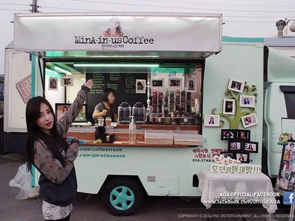 Dukungan untuk Kwon Mina Ditunjukkan Lewat sebuah Food Truck