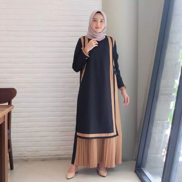 Gamis asimetris cut/pinterest.com/Gamis Syari Cantik Gamis asimetris cut/pinterest.com/Gamis Syari Cantik