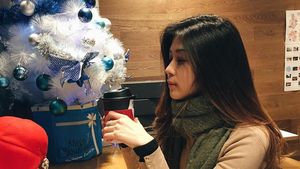 Novita Condro, Istri Kapten Vincent Raditya Saat Menikmati Makanan Enak