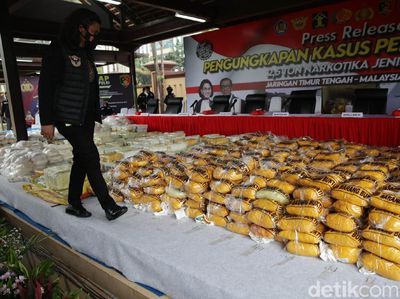 Ini Dia Penampakan 2,5 Ton Sabu yang Diamankan Polisi