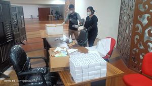 Potret Polisi Gerebek Layanan Tes Antigen Bekas di Bandara Kualanamu