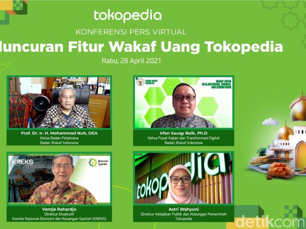 Wakaf Uang Kini Bisa di Tokopedia Salam, Mulai dari Rp 10 Ribu Wakaf Uang Kini Bisa di Tokopedia Salam, Mulai dari Rp 10 Ribu
