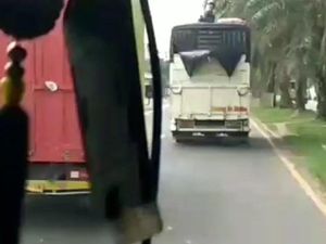 Viral Aksi Bajing Loncat di Jalan Lintas Sumatera, Polisi Turun Tangan