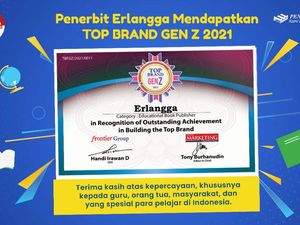 Penerbit Erlangga Raih Top Brand Gen Z 2021 Kategori Buku Pendidikan