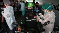 Giliran Pengemudi Ojek Online di Jakarta Ikut Vaksin Corona