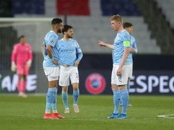 Saat Riyad Mahrez Terima Tantangan Kevin De Bruyne... dan Gol