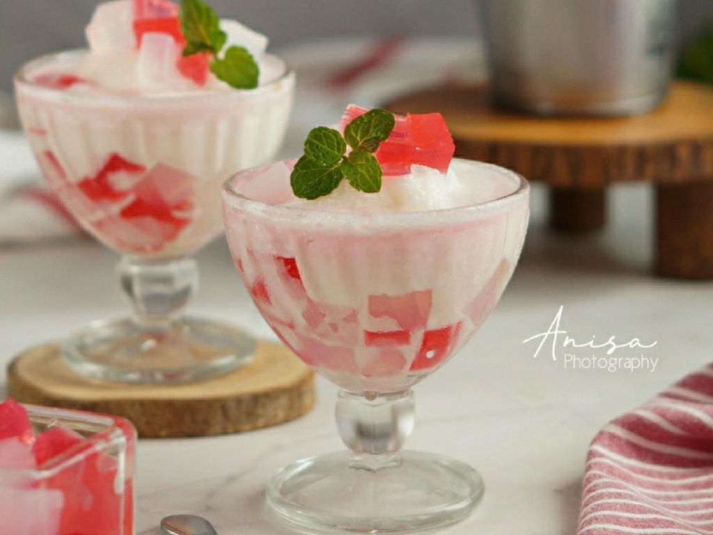 Resep Pembaca : Es Puter Jelly dan Nata de Coco yang Segar Manis Resep Pembaca : Es Puter Jelly dan Nata de Coco yang Segar Manis