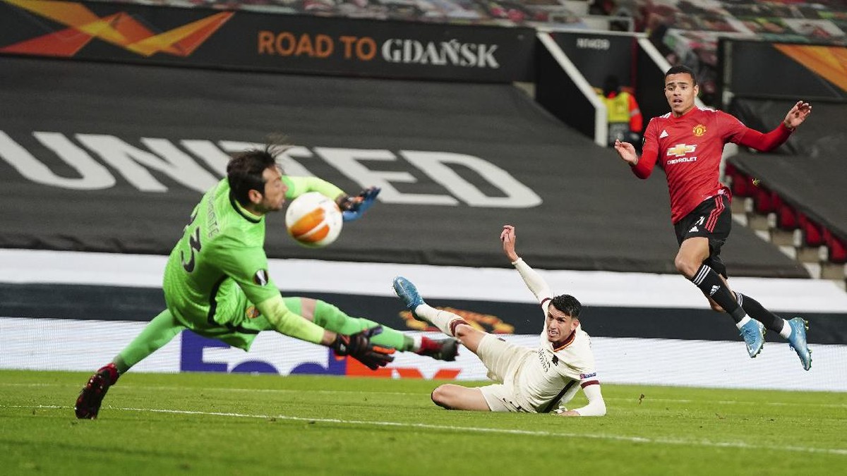 Man United Gasak Roma, Ini 7 Statistiknya. (Foto: AP/Jon Super)