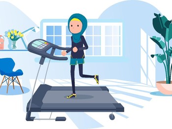 Melongok Tempat Fitness Syariah