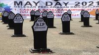 Penampakan Kuburan UU Cipta Kerja
