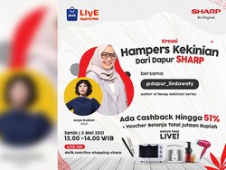 Belanja di Live Shopping SHARP, Ada Cashback hingga Rp 500 Ribu!