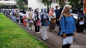 Potret UTBK SBMPTN dengan Prokes Ketat di UPI Bandung