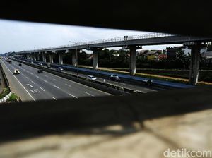 Ada Larangan Mudik, Jalan Tol Cikampek Lengang