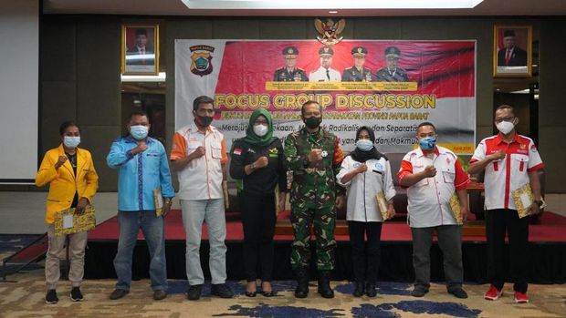 FGD bersama Pangdam XVIII/Kasuari, Mayjen TNI I Nyoman Cantiasa (Dok TNI AD)